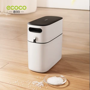 Ecoco Dar Alanlı Pres Tipi Çöp Kovası 12 Lt Gri