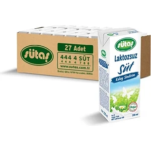 Laktozsuz Süt 200 ml (27 Adet)