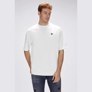 Bad Bear Damon Beyaz Erkek Oversize Tişört