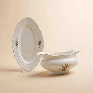 Vintage Rose 2 Parça Sosluk 11,5 cm Krem