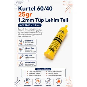 Kurtel 60/40 25GR 1.2mm Tüp Lehim Teli