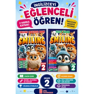Ata Yayıncılık 2. Sınıf Smiling Practice Book + Test Book (2 Kitap)