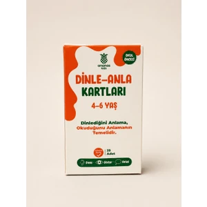 Dinle-Anla Kartları 4-6 Yaş