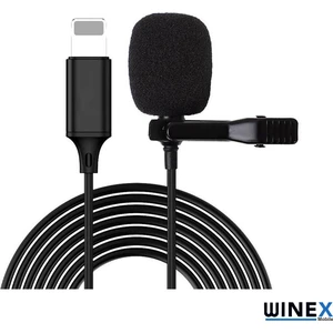 Iphone Lightning Port Hd Yaka Mikrofonu Siyah