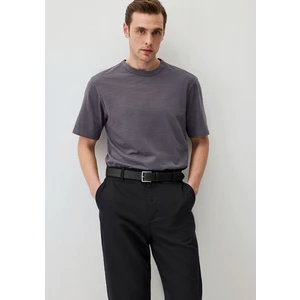 Flamlı Antrasit Premium Basic Tişört 0612151-70092