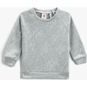 Basic Sweatshirt Bisiklet Yaka