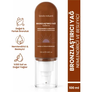 Bade Natural Bronzlaştırıcı ve Nemlendirici Güneş Yağı %100 Doğal 100 ml