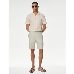 Marks & Spencer Regular Fit Keten Chino Şort