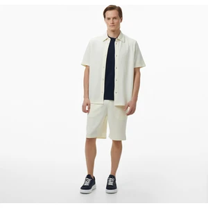 Erkek Krem Regular Fit Şort