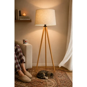 Vivido Home Doğal Dora Ahşap Lambader