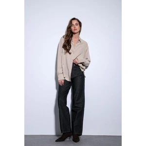 Bej Premium Kadın Gömlek