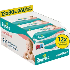 Pampers Sensitive Islak Mendil 12X80 Adet