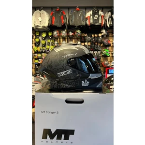 Mt Helmets mt Kask FF126 Stınger 2 Tagger B2 Mat(Şeffaf Vizörlü)