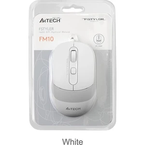 A4 Tech Fm10 Usb Fstyler Beyaz Optik 1600 Dpı Mouse
