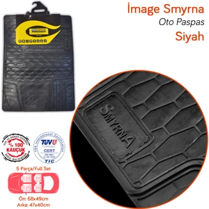 İmage Smyrna Siyah Üniversal Paspas Kauçuk