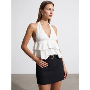 33017 Lyocell Halter Top-Ekru