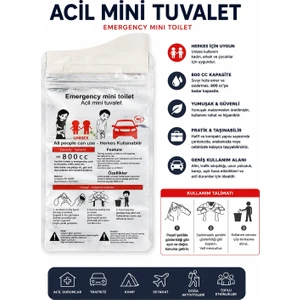 Hanımağa Medikal Acil Mini Tuvalet Poşeti