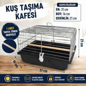 Ufak Boy Kuş Taşıma Kafesi