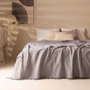 Soft Opia Çift Kişilik Pike - Gri - 200X220 cm
