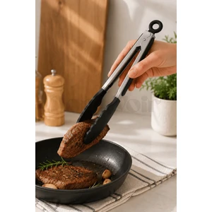 Silikon Servis Yemek Maşası - 23CM