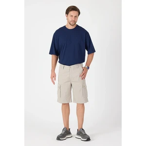 Erkek Regular Fit Kargo Cepli Şort Kapri