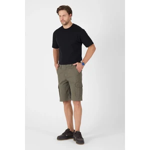 Erkek Regular Fit Kargo Cepli Şort Kapri