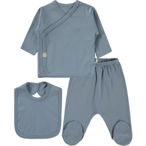 Civil Baby 3'lü Basic  Zıbın Takımları - Mavi