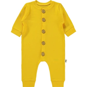 Civil Baby Düz Basic 1-6 Ay Tulum - Sarı