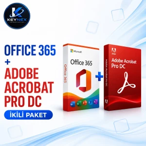 Office 365 Aile 1 Yıl 5 Kullanıcı + Adobe Acrobat Pro Dc Süresiz Lisans