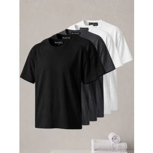 5'li Paket %100 Pamuk Unisex Basic Tişört