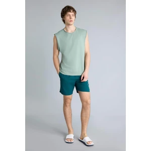 Regular Fit File Astarlı Kısa Boy Deniz Şortu B7255AX26HS