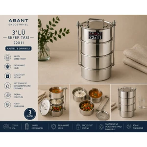 3'lü Sefer Tası 22X11