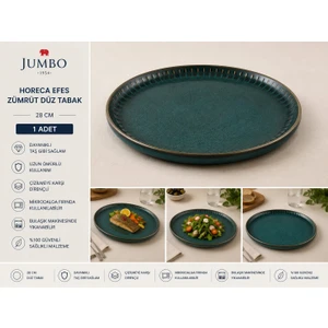 Horeca Efes  Zümrüt Düz Tabak 28CM