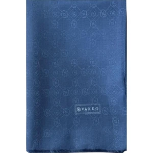 Pamuk Ipek Monogram Şal 40752-PETROL