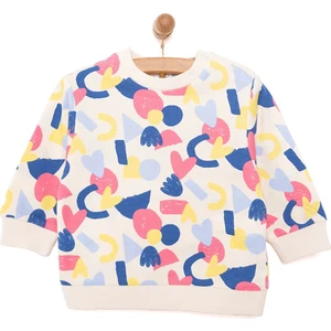 Hellobaby Basic Az Şardonlu Aslan Desenli Sweatshirt Kız Bebek