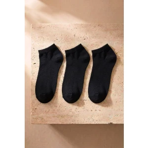 Katia & Bony Run 3 lü Erkek Basic Patik Çorap Siyah/Siyah/Siyah