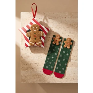 Çocuk Ginger Breadman Kutulu Yılbaşı Soket Çorap