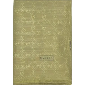Pamuk Ipek Monogram Şal 40752-HAKI