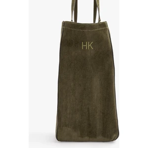 Kadın Deri Efektli Dikişli Shopper Çanta