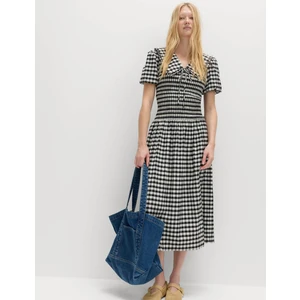 Marks & Spencer Pötikareli Gingham Midi Elbise