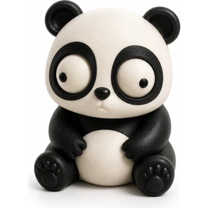 Hareketli Gözlü Panda Figürü