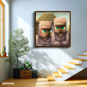 Minecraft - Humble Piksel Kanvas Tablo