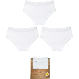 Basic Beyaz Kız Çocuk Iç Çamaşır Set 3'lü