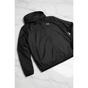 Ess Regular Windbreaker Siyah Kadın Ceket