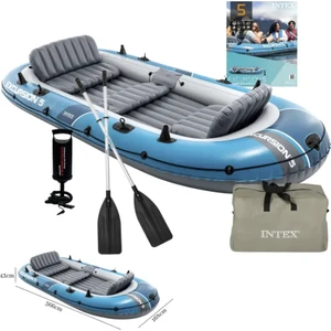 İntex  Yeni Model Excursion 5 Kişilik Bot + Pompa + Kürek Ib68325