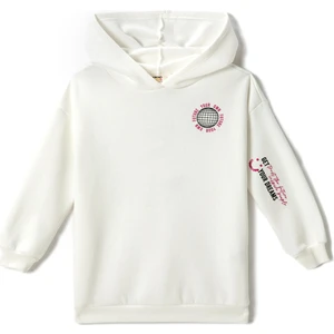 Baskılı Kapüşonlu Sweatshirt