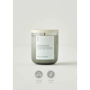 Bella Maison Osmanthus Ahşap Fitilli Dekoratif Soy Wax Mum 1 Adet Karışık Koku Özelliği