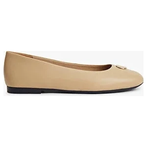 Tommy Hilfiger Th Kadın Plate Deri Ballerina