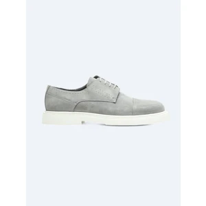 Gri Süet Smart Casual Ayakkabı