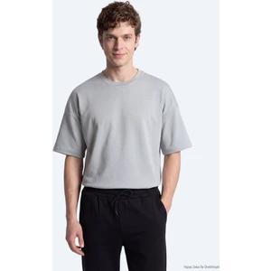 Gri Düz T-Shirt